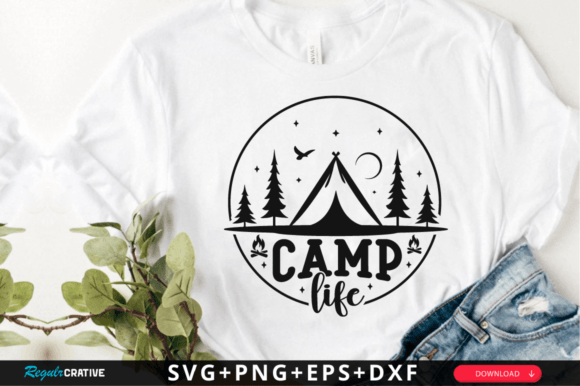 Camp Life SVG Design for Graphics and Crafts Publishing
