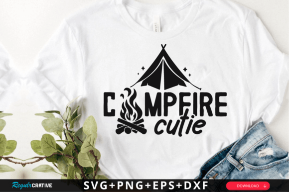 Campfire Cutie SVG Design for Graphics and Crafts