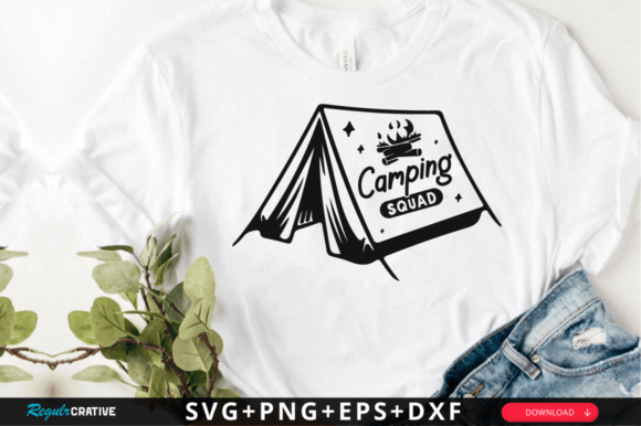 Camping Squad SVG Design for Graphics and Crafts