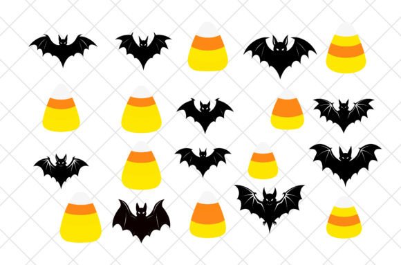 Halloween Candy Corn Vector Illustration for Graphics and Crafts