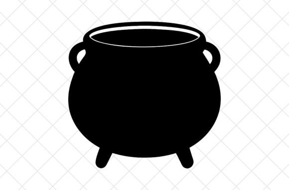 Halloween Cauldron Vector Illustration for Graphics and Crafts
