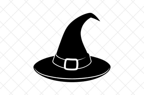 Halloween Witch Hat Vector Illustration for Graphics and Crafts