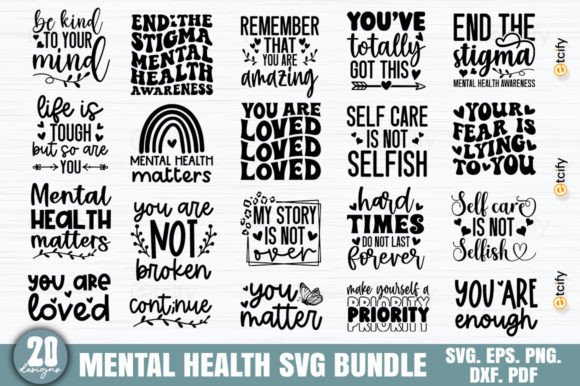 Mental Health Quotes SVG Bundle Review