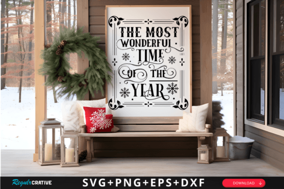 The Most Wonderful Time SVG Design for Crafts and Graphics