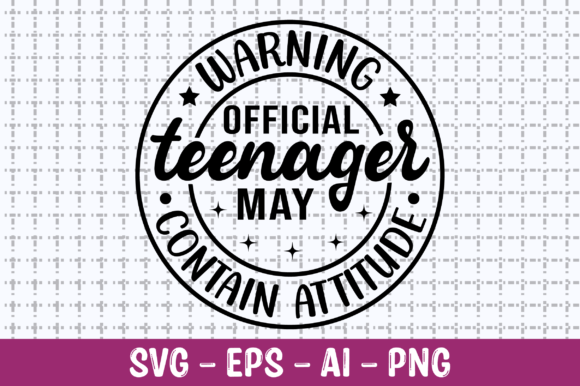 Warning Official Teenager May Contain Graphics for Crafts